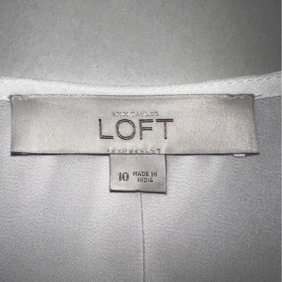 LOFT Midi Dress Black White Size 10 NWT w/flaw‎ - Picture 7 of 12